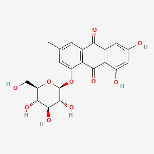 Chemical structure of Emodin 1-O-beta-D-glucoside