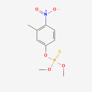 Chemical structure of Fenitrothion