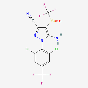 Chemical structure of Fipronil