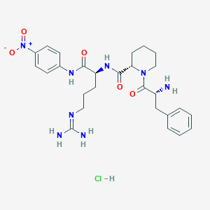 Chemical structure of H-D-Phe-Pip-Arg-pNA hydrochloride