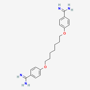 Chemical structure of Heptamidine