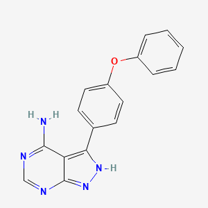 Chemical structure of Ibrutinib deacryloylpiperidine