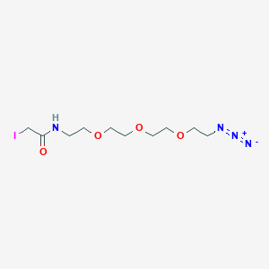 Chemical structure of Iodoacetamide-PEG3-azide