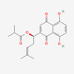 Chemical structure of Isobutylshikonin