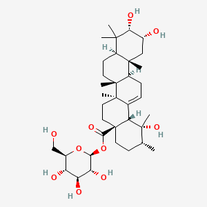 Chemical structure of Kajiichigoside F1