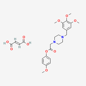 Chemical structure of KB-5492 anhydrous