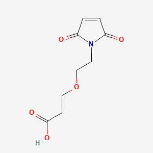 Chemical structure of Mal-PEG1-acid