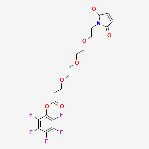 Chemical structure of Mal-PEG3-PFP ester