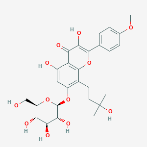 Chemical structure of Maohuoside A