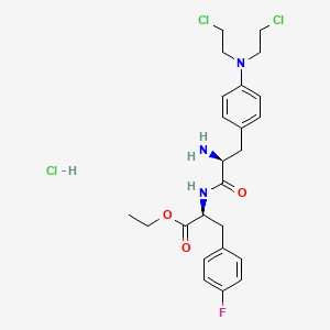 Chemical structure of Melflufen hydrochloride