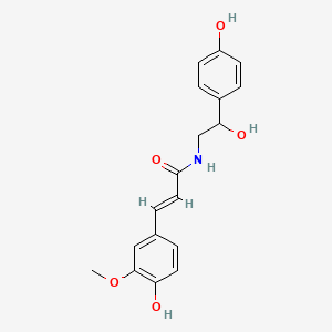 Chemical structure of N-Feruloyloctopamine