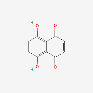 Chemical structure of Naphthazarin