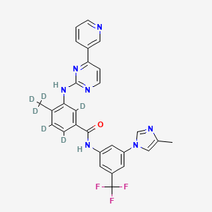 Chemical structure of Nilotinib D6