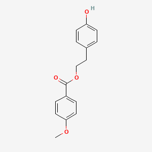 Chemical structure of p-Hydroxyphenethyl anisate