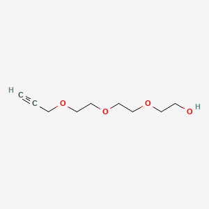 Chemical structure of Propargyl-PEG3-alcohol
