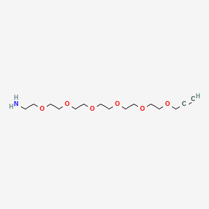 Chemical structure of Propargyl-PEG6-NH2