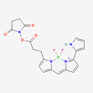 Chemical structure of Py-BODIPY-NHS ester