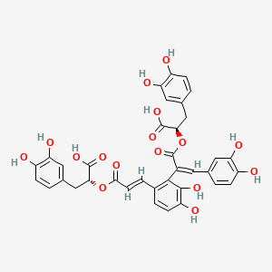 Chemical structure of Salvianolic acid E