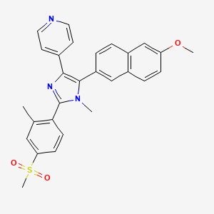 Chemical structure of SB-633825