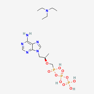 Chemical structure of Tenofovir diphosphate triethylamine