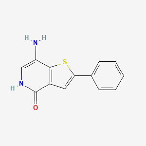 Chemical structure of Thienopyridone