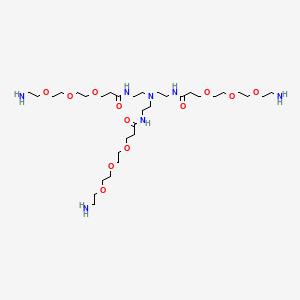 Chemical structure of Tri(Amino-PEG3-amide)-amine