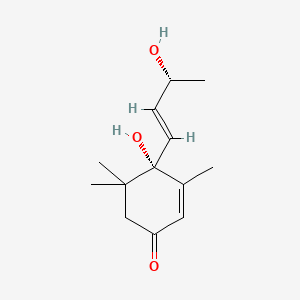 Chemical structure of Vomifoliol