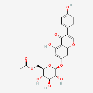 Chemical structure of Wogonin 7-O-beta-D-glucuronide methyl ester