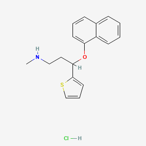 Chemical structure of (±)-Duloxetine hydrochloride