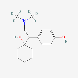 Chemical structure of S-(+)-O-Desmethyl Venlafaxine-D6
