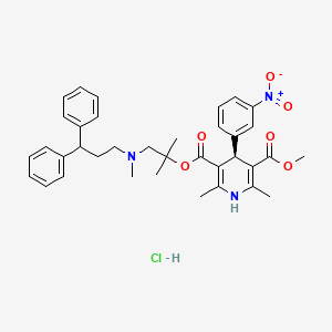 Chemical structure of (S)-Lercanidipine hydrochloride