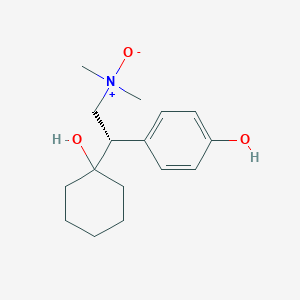 Chemical structure of (S)-O-Desmethyl Venlafaxine N-Oxide