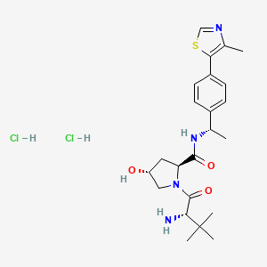 Chemical structure of (S,R,S)-AHPC-Me dihydrochloride