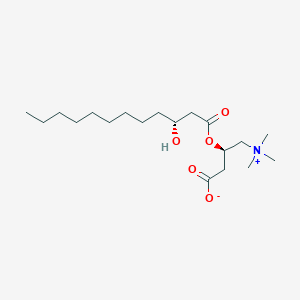 Chemical structure of [(3R)-3-Hydroxydodecanoyl]-L-carnitine