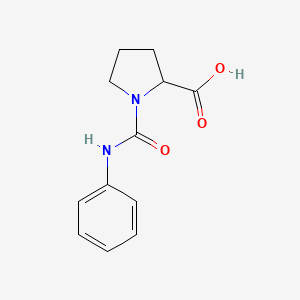 Chemical structure of 1-(Anilinocarbonyl)proline