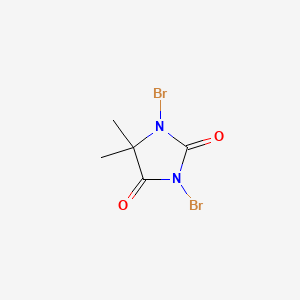 Chemical structure of 1,3-Dibromo-5,5-dimethylhydantoin