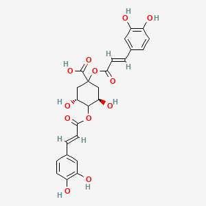 Chemical structure of 1,4-Dicaffeoylquinic acid