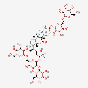 Chemical structure of 11-epi-mogroside V