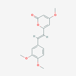 Chemical structure of 11-Methoxyyangonin