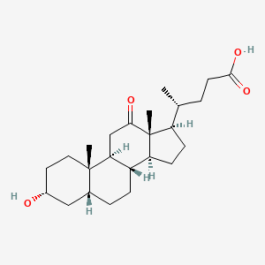 Chemical structure of 12-Ketodeoxycholic acid