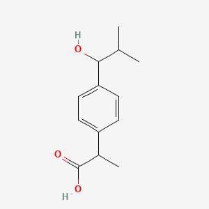Chemical structure of 1-Hydroxy-ibuprofen