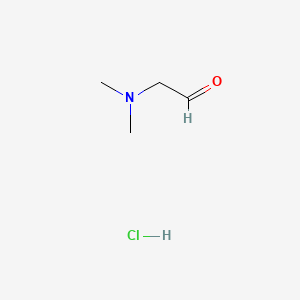 Chemical structure of 2-(Dimethylamino)acetaldehyde hydrochloride
