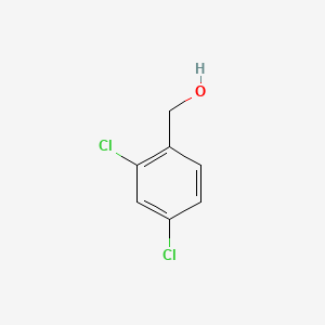 Chemical structure of 2,4-Dichlorobenzyl alcohol
