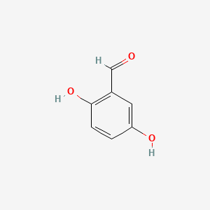 Chemical structure of 2,5-Dihydroxybenzaldehyde