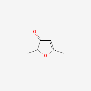 Chemical structure of 2,5-Dimethyl-3(2H)-furanone
