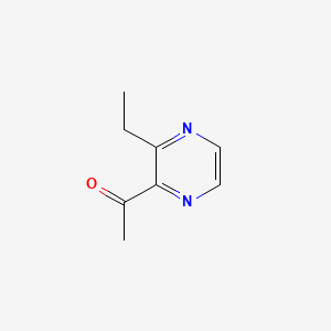 Chemical structure of 2-Acetyl-3-ethylpyrazine
