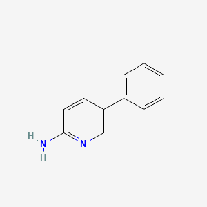 Chemical structure of 5-Phenyl-2-pyridinamine