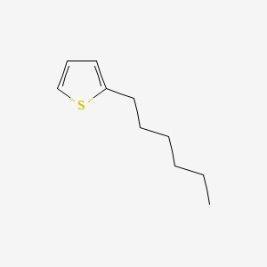 Chemical structure of 2-Hexylthiophene