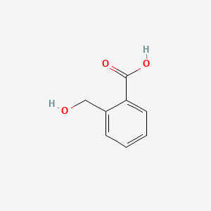 Chemical structure of 2-hydroxymethyl benzoic acid