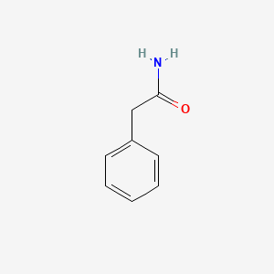 Chemical structure of Benzeneacetamide